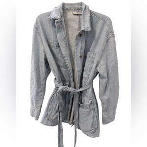 NWOT - Zara Soft Blue Denim Jacket